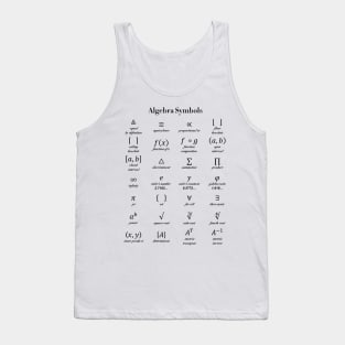 Algebra Symbols Tank Top